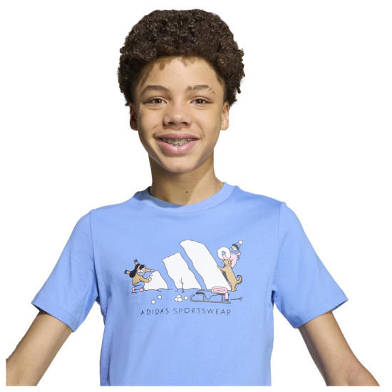 Adidas Παιδική κοντομάνικη μπλούζα WInter Sports Graphic Tee Adidas Παιδική κοντομάνικη μπλούζα WInter Sports Graphic Tee
